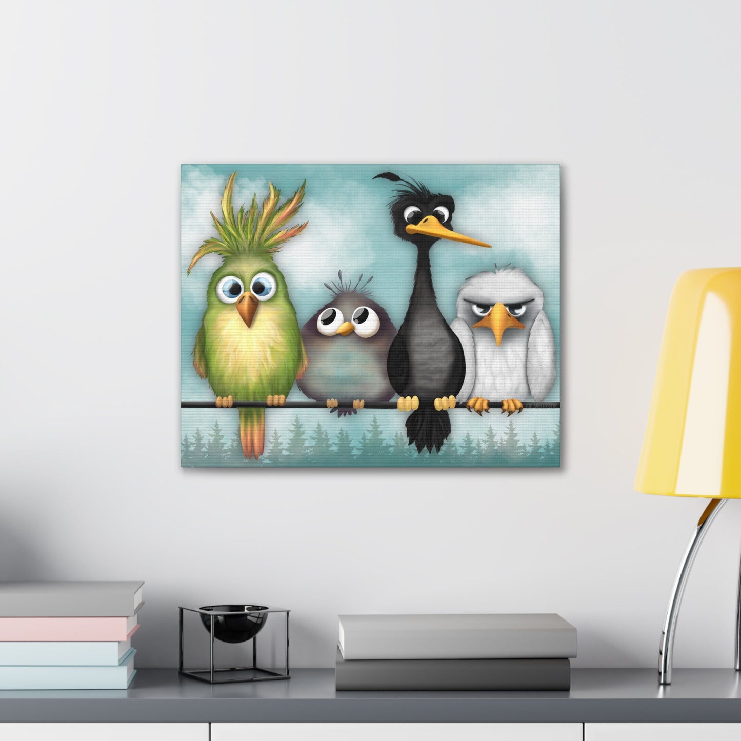 The Birds :Canvas Stretched, 0.75"