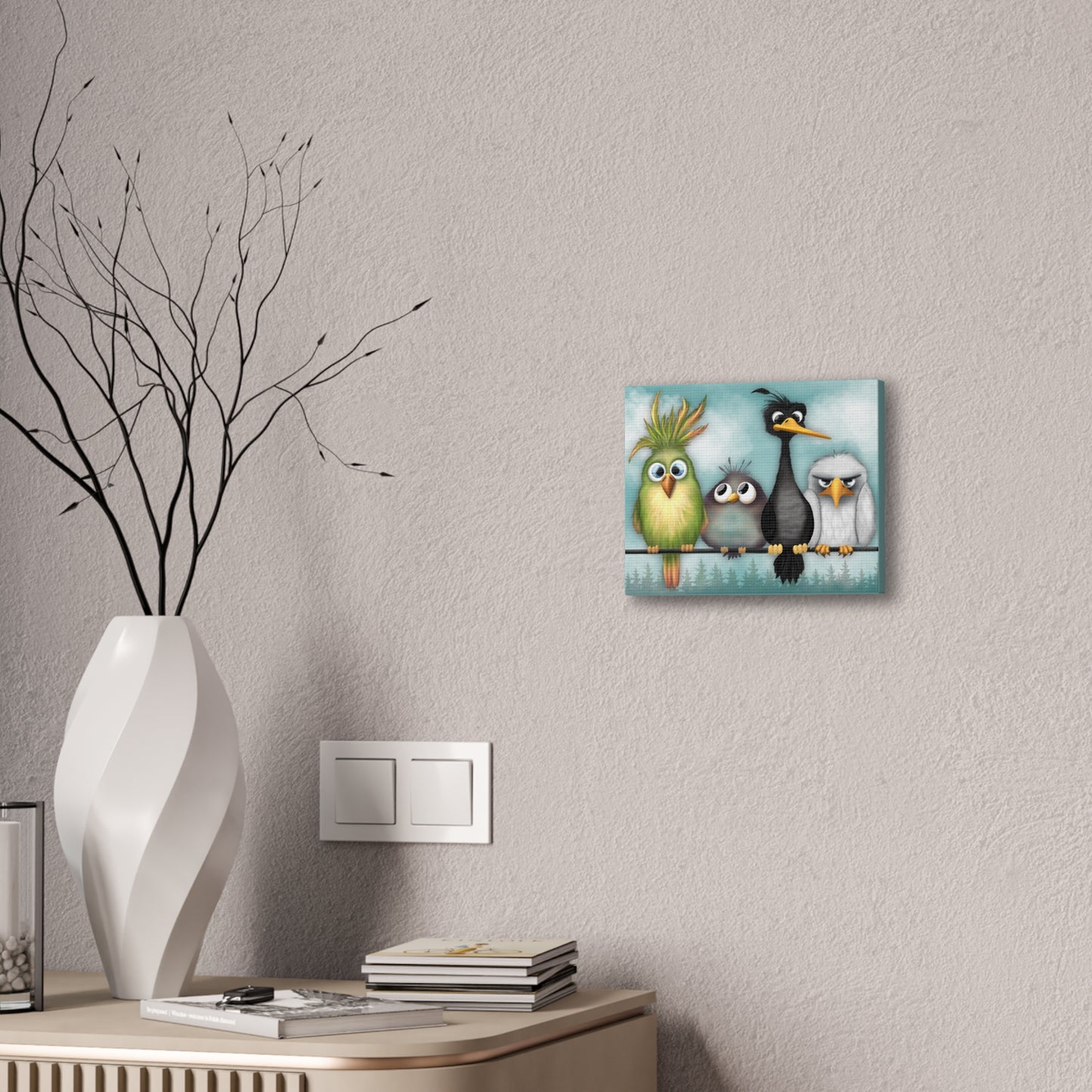 The Birds :Canvas Stretched, 0.75"