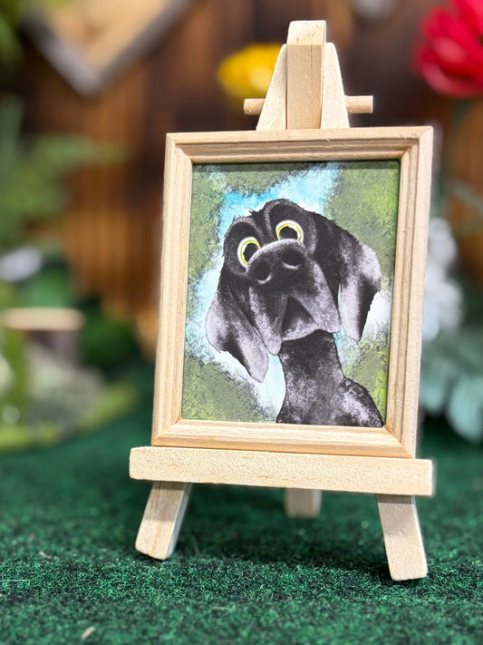 “Wilbur” Mini Frame and easel