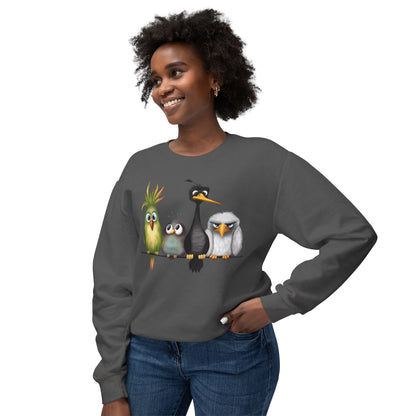 " The Birds" Unisex Lightweight Crewneck Sweatshirt