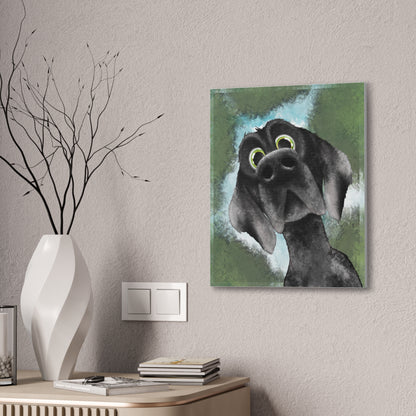 Wylbur the Dog :Canvas Stretched, 0.75"
