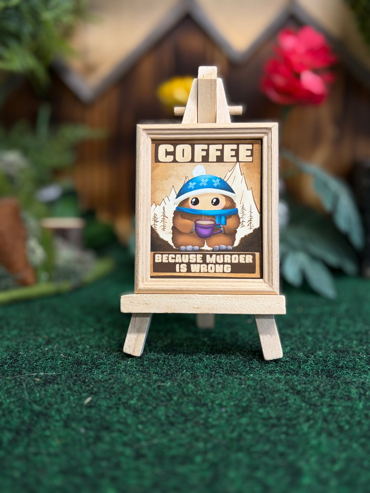“Karl needs Coffee” Mini Frame and easel