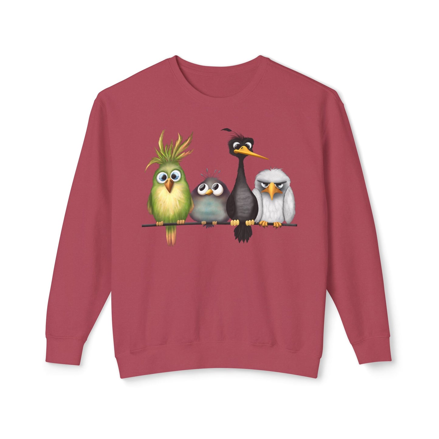 " The Birds" Unisex Lightweight Crewneck Sweatshirt