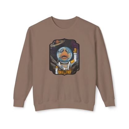 "The Fishtonaut" Unisex Lightweight Crewneck Sweatshirt