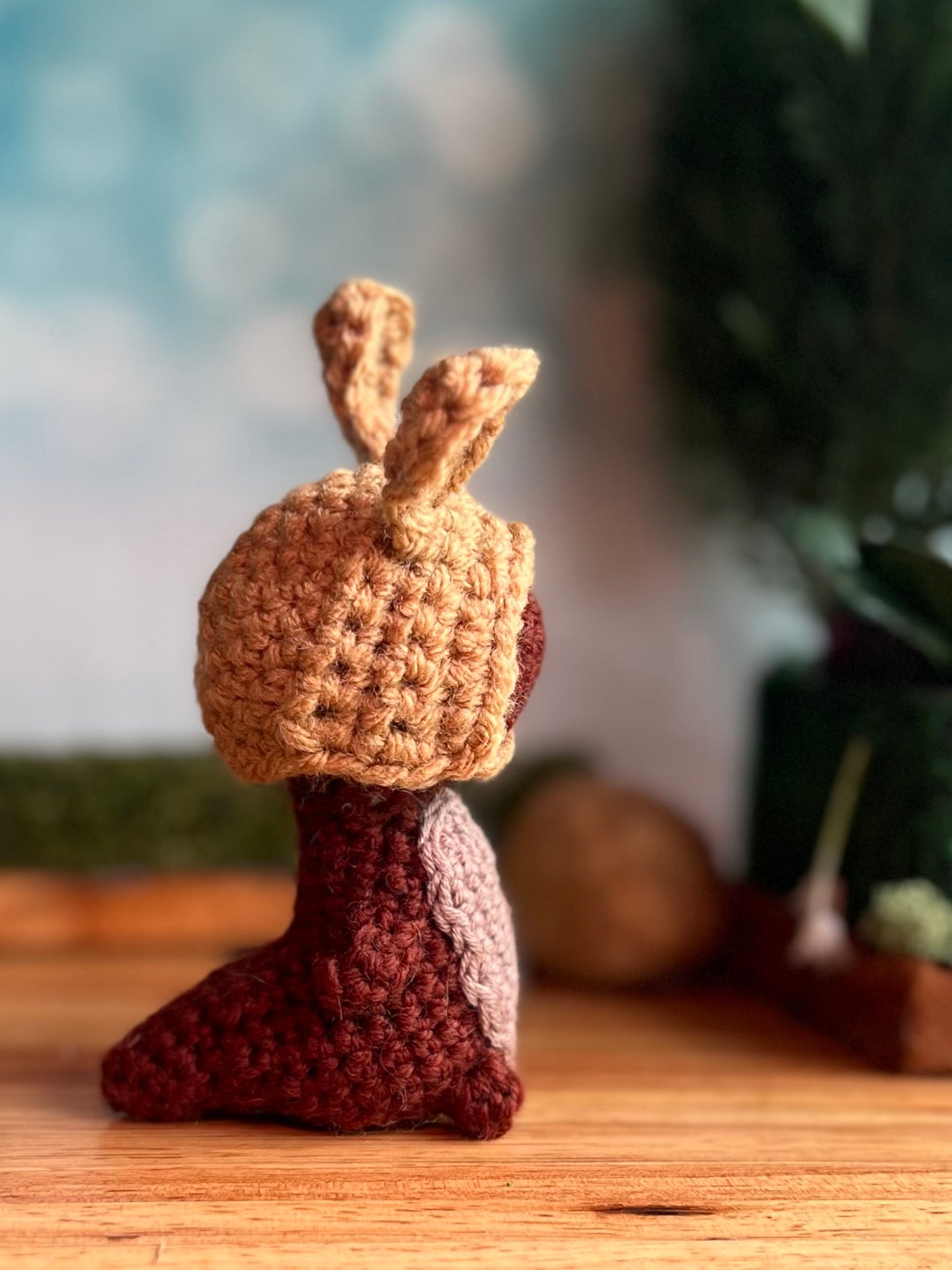 Choco Dino with bunny hat