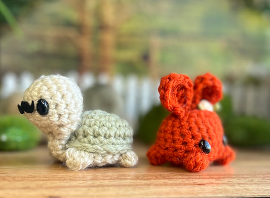 Mustache turtle and Cute little Bunnikins!