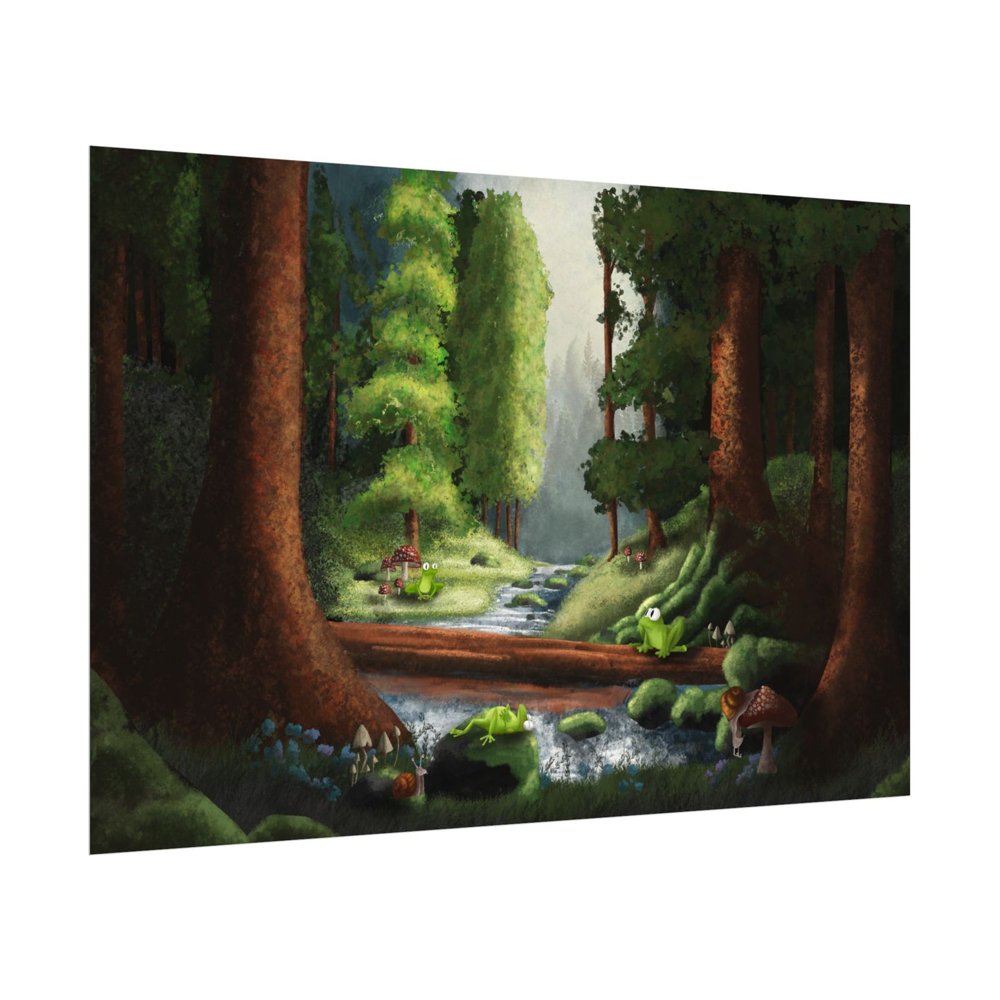Frobbtion Forest: Textured Watercolor Matte Posters