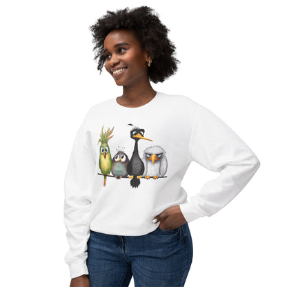 " The Birds" Unisex Lightweight Crewneck Sweatshirt