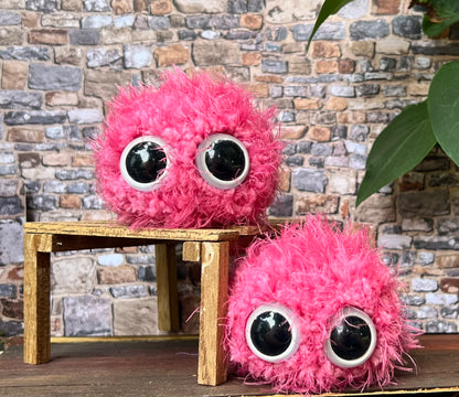 Fuzzy Monsters (Bright Pink)