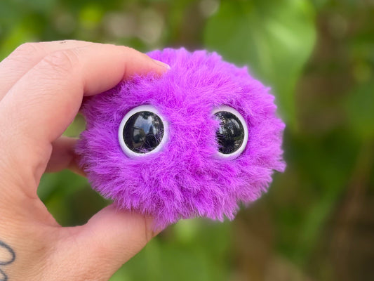 Plum Purple Furry Monster