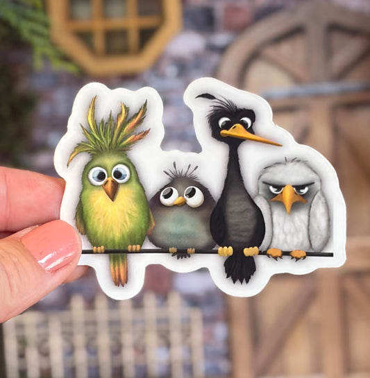 Birds on a Wire Sticker