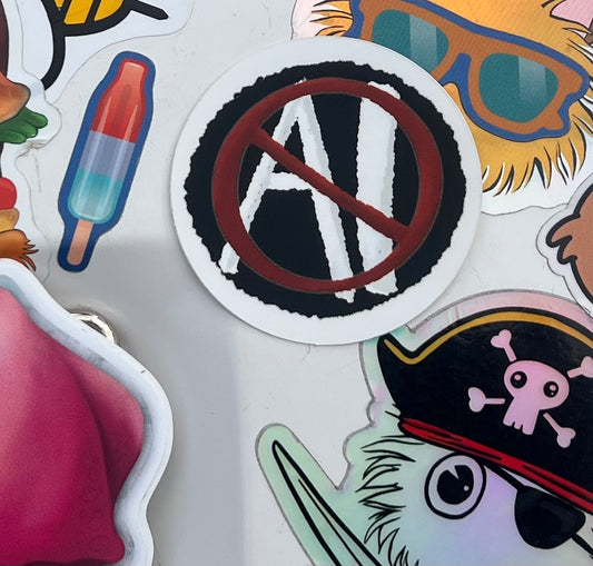 NO AI Waterproof Sticker