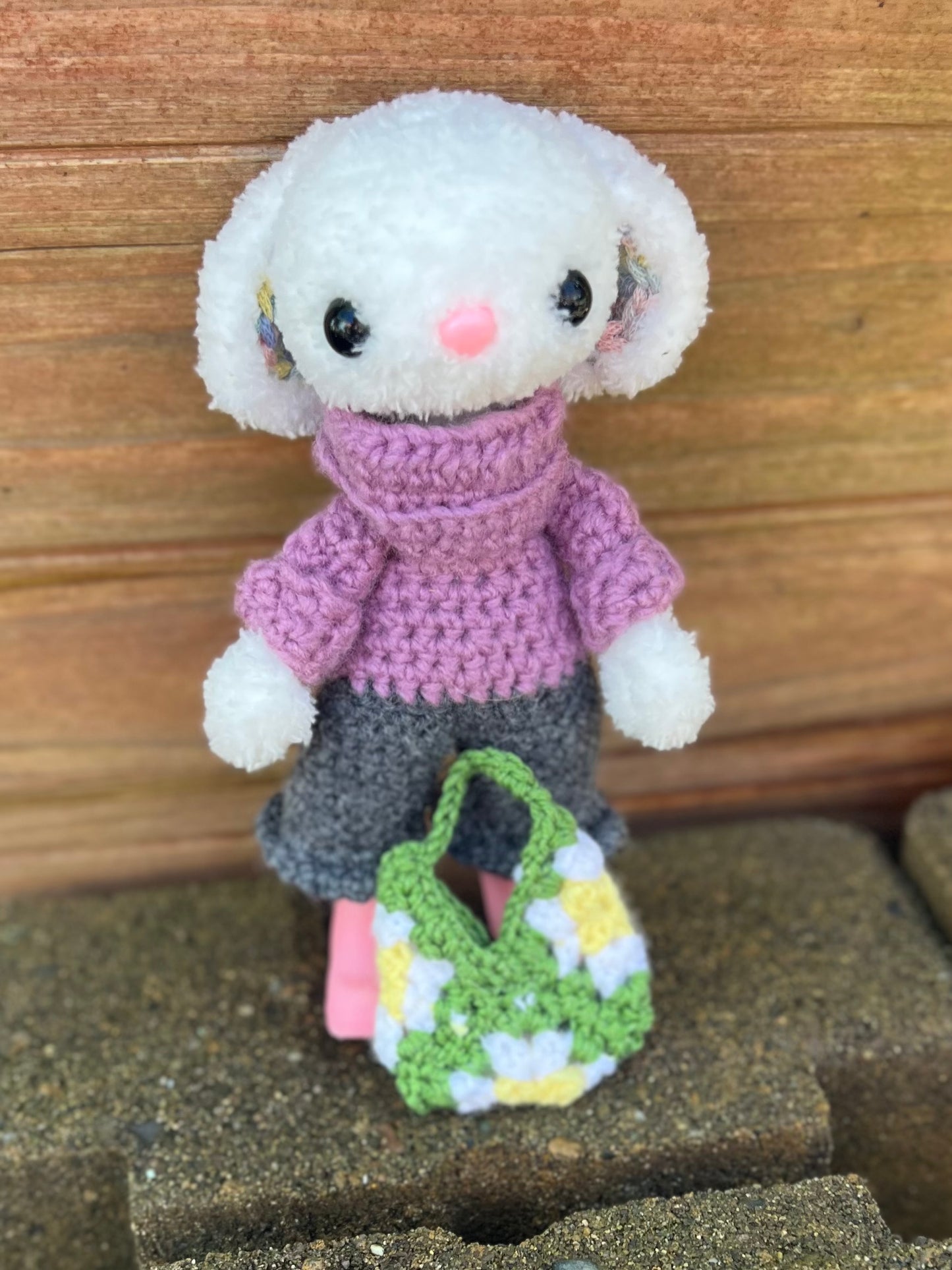 Daisy the Bunny with her handbag