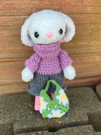 Daisy the Bunny with her handbag