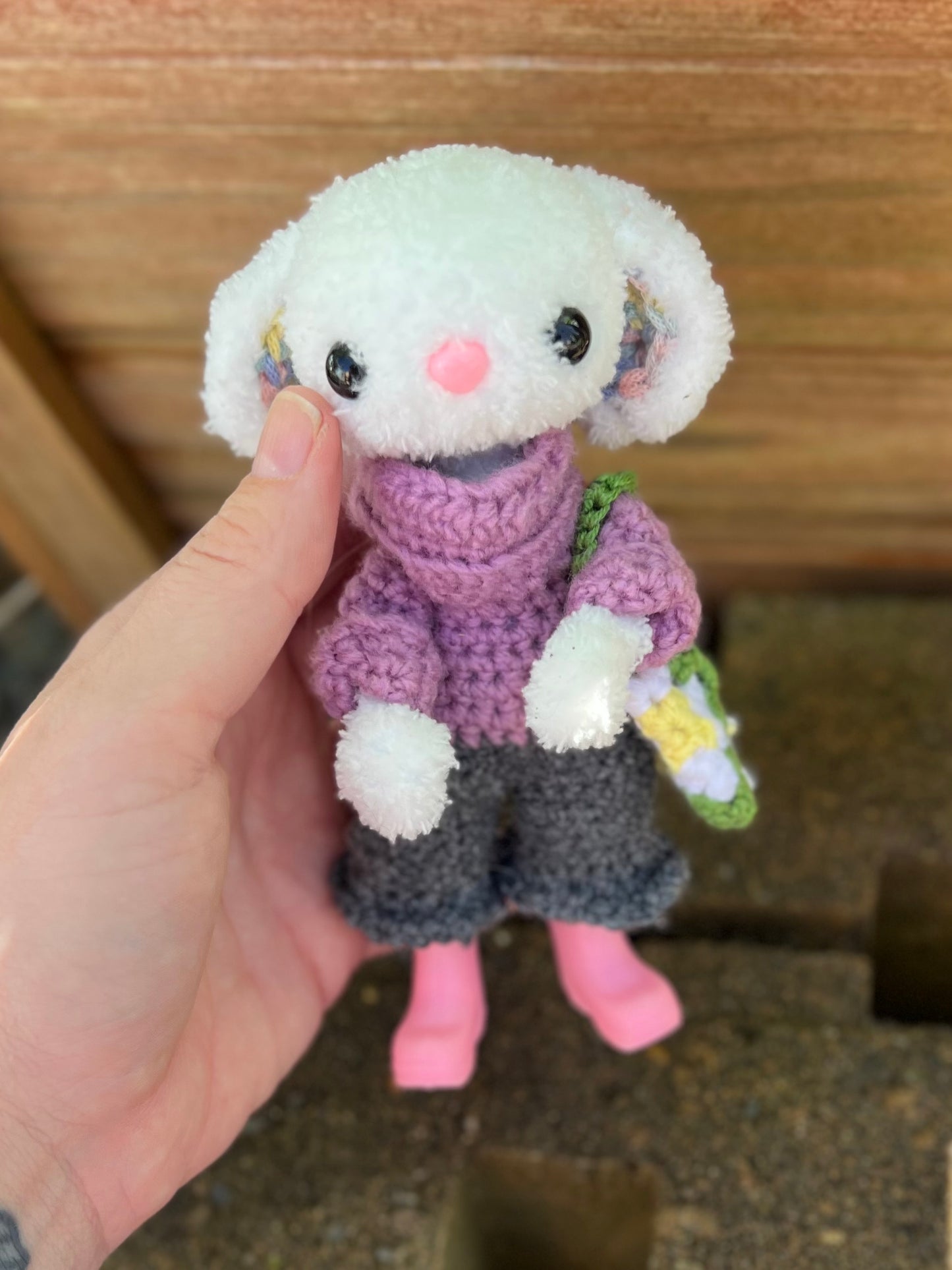 Daisy the Bunny with her handbag