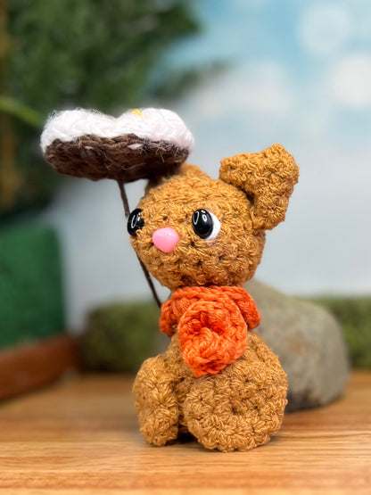 Kitty with Flower umbrella