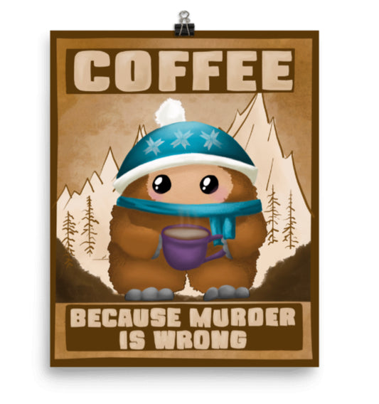 “Karl Needs his Coffee”  Physical print