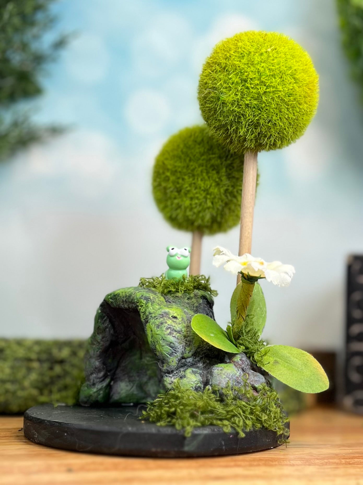 Cave Habitat (with tiny caterpillar)