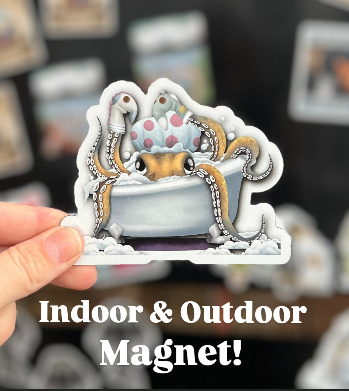 Bath time Octo Magnet!