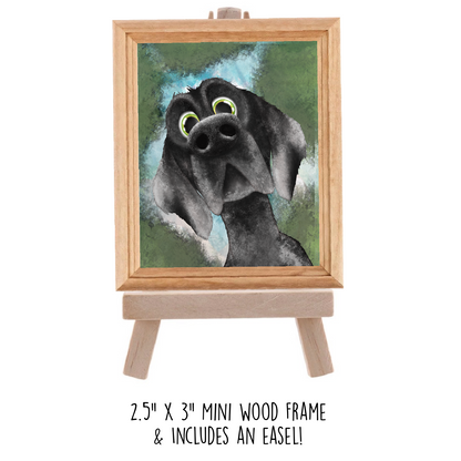 “Wilbur” Mini Frame and easel