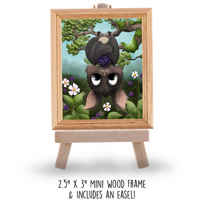 “Fruit Bat” Mini Frame and easel