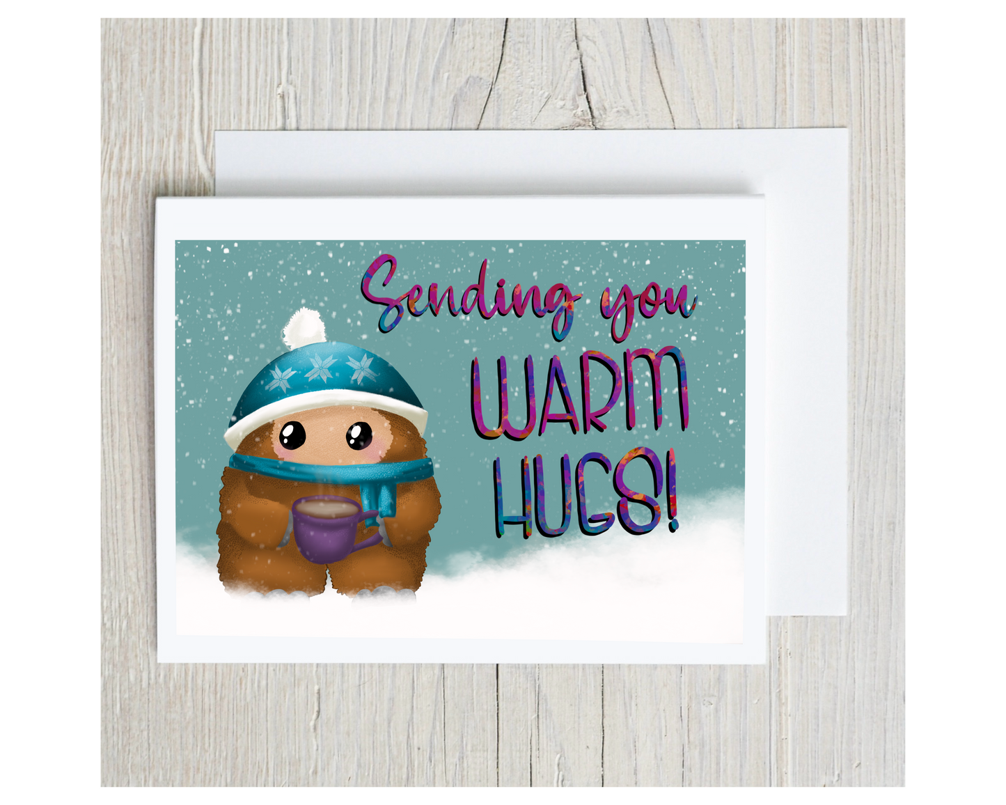 Sending Warm Hugs  (A2 Card)