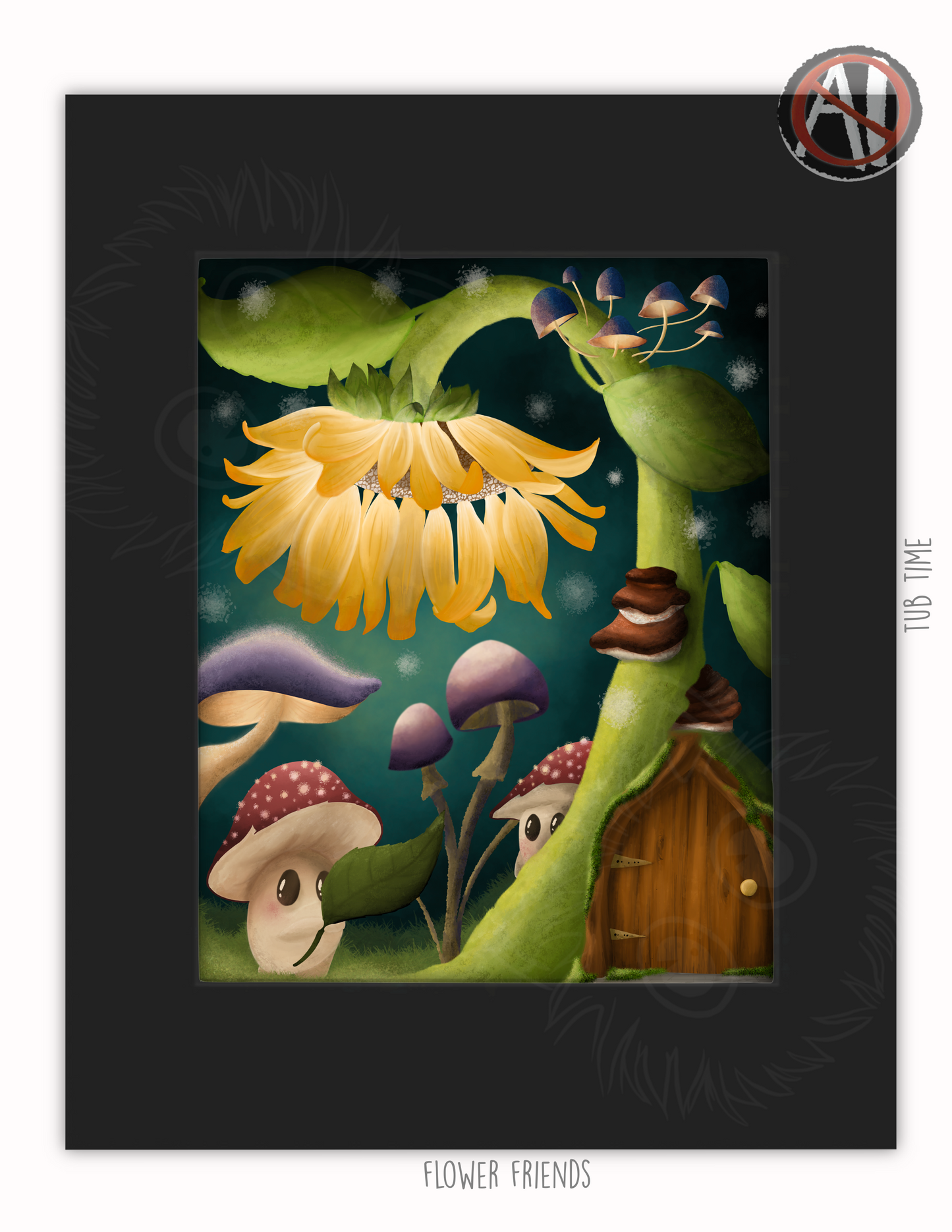 "Flower Friends" Art Print