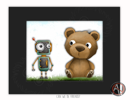 "Can we be friends?" Art Print
