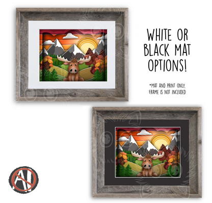 "Moosy Mountains" Art Print