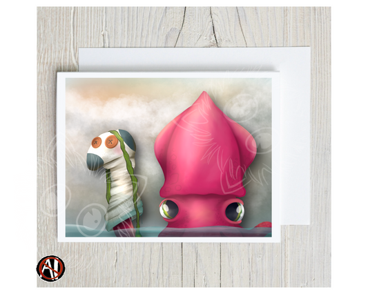 Puppet Show Greeting card (A2 Card)