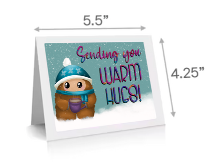 Sending Warm Hugs  (A2 Card)