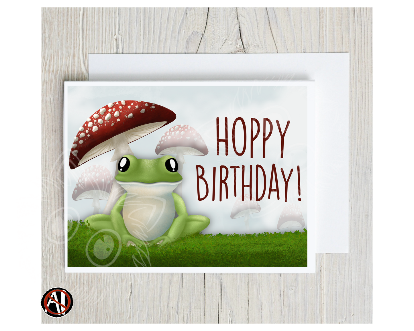 Hoppy Birthday Greeting card (A2 Card)
