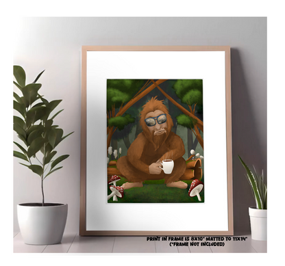 "Squatchy Woods" Art Print