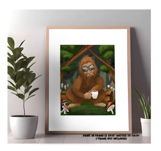 "Squatchy Woods" Art Print