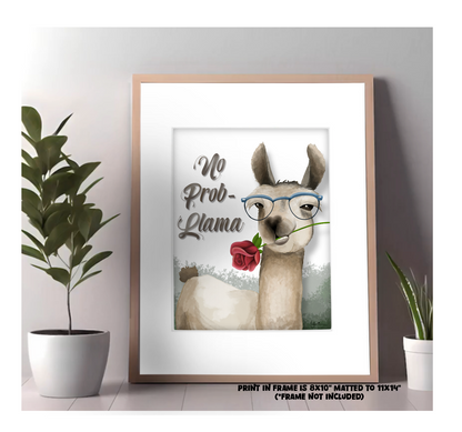 "No Prabllama" Art Print
