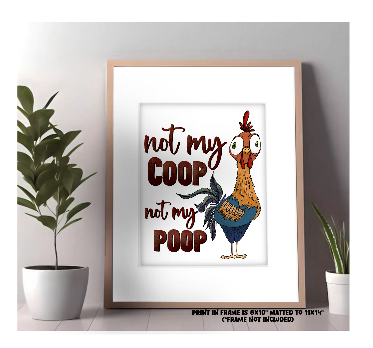 "Not my Poop" Art Print