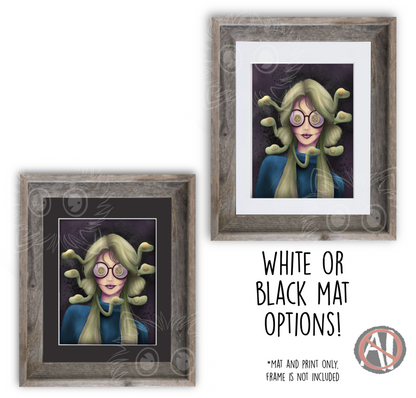 "Medusa in Socks" Art Print