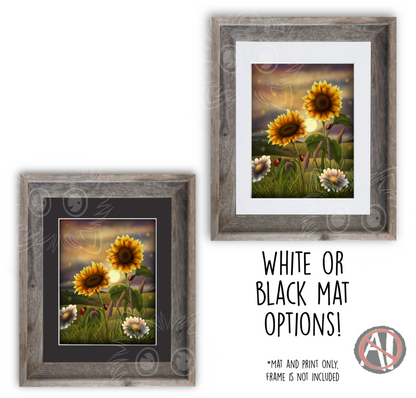 "Sunflower Meadows" Art Print