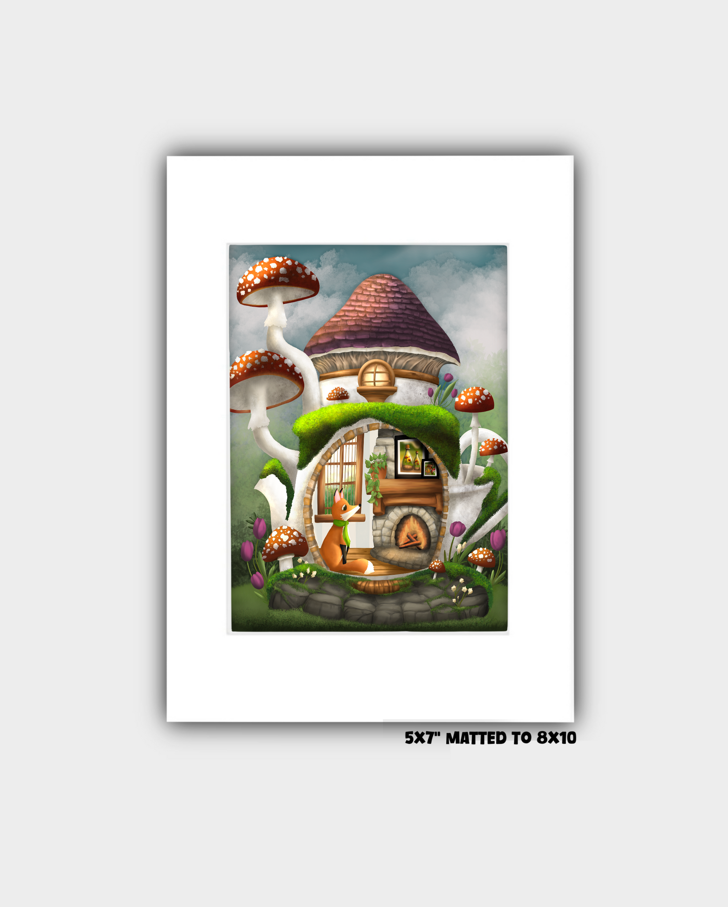 "Foxy Teaparty" Art Print