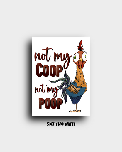 "Not my Poop" Art Print