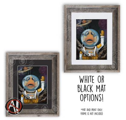 "uh hello?" Art Print
