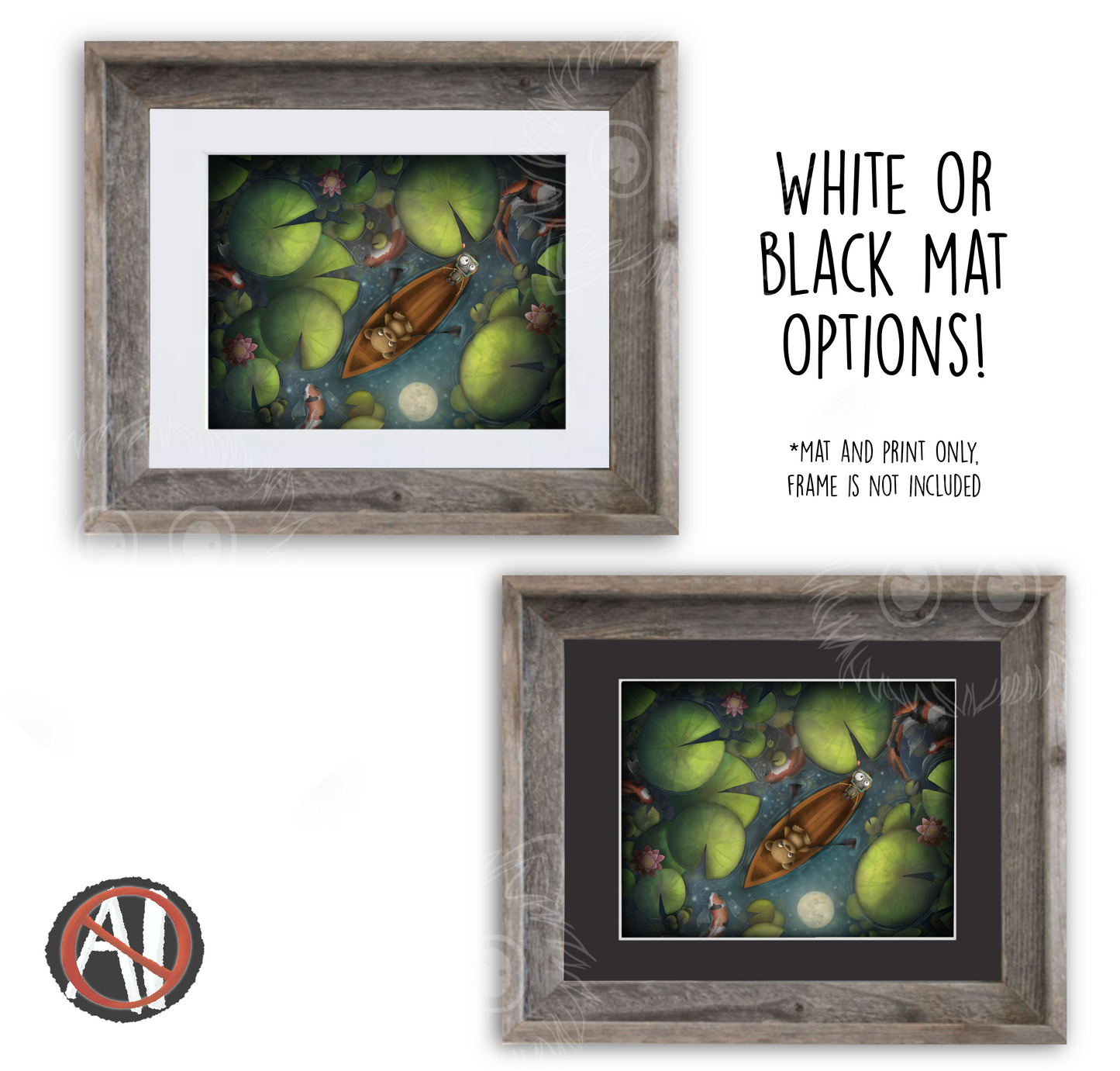 "The friends on a boat ride" Art Print