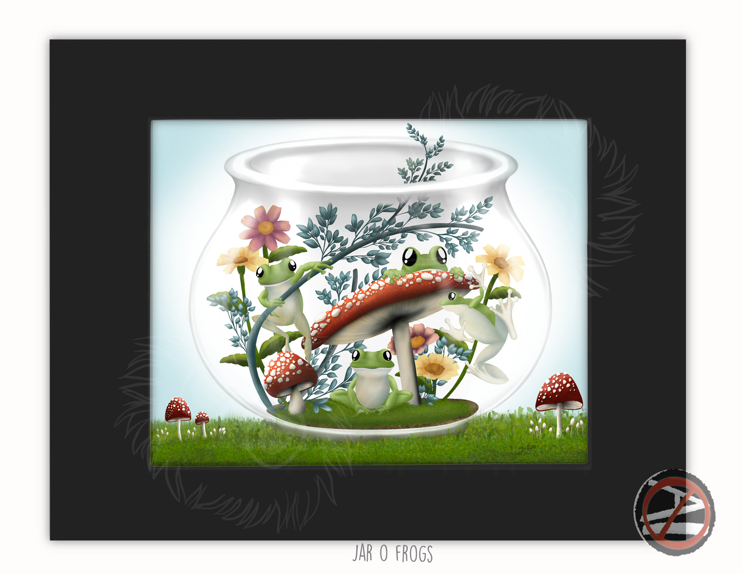 "Jar O Frogs" Art Print