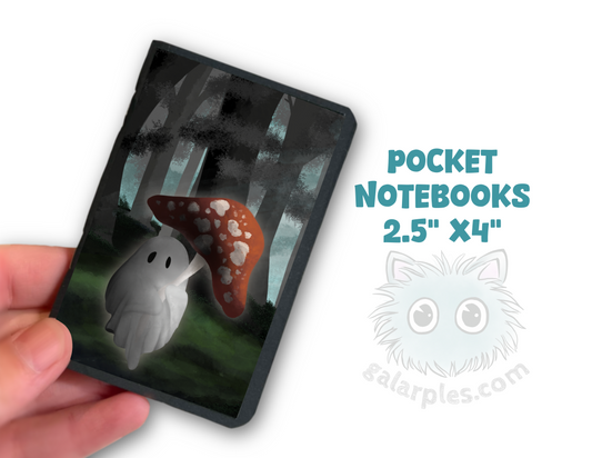 Mushroom Ghostie Pocket Notebook