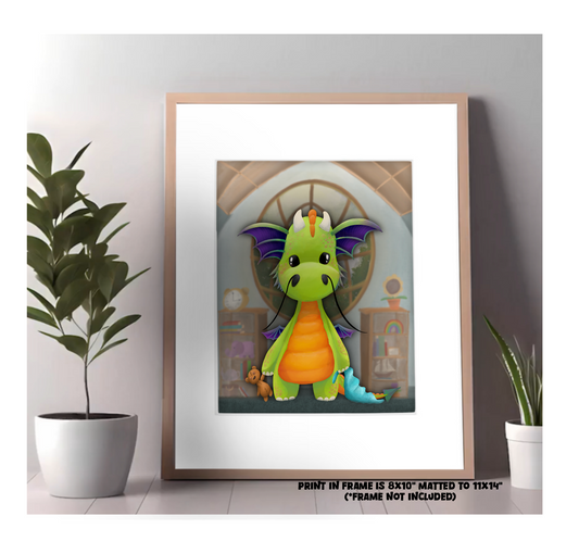 "Gogolupe the Dragon" Art Print