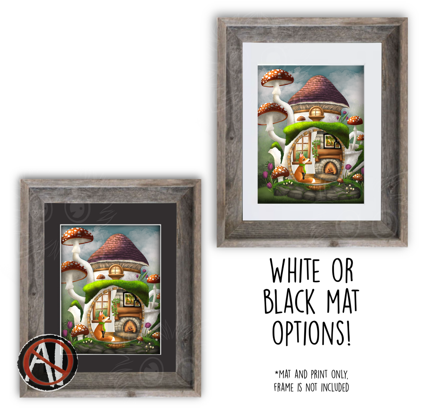 "Foxy Tea Party" Art Print