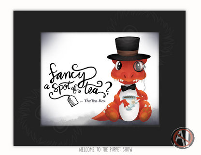 "The Tea-Rex" Art Print