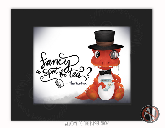 "The Tea-Rex" Art Print