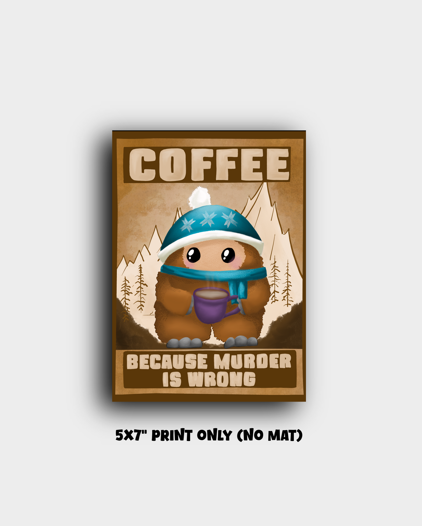 "Karl Needs Coffee" Art Print