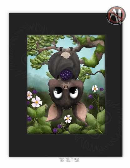 "The Fruit Bat" Art Print